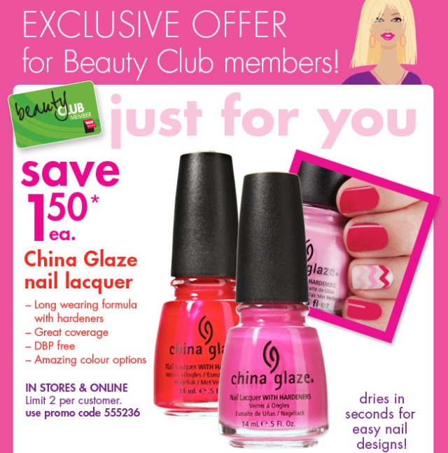 Super Deal on China Glaze at Sally's Beauty Supply